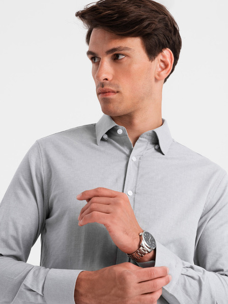 Ombre Clothing Herrenhemd Ombre Clothing SLIM FIT V2 OM-SHCS-0175