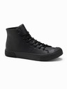 Ombre Clothing High-Top-Sneaker mit Gummispitze für Herren Ombre Clothing