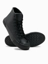 Ombre Clothing High-Top-Sneaker mit Gummispitze für Herren Ombre Clothing