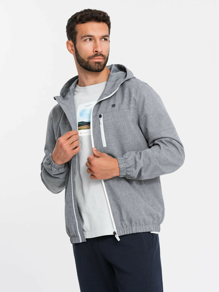 Ombre Clothing Leichte, mit Fleece gefütterte Herren-Sportjacke Ombre Clothing