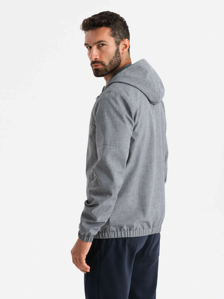 Ombre Clothing Leichte, mit Fleece gefütterte Herren-Sportjacke Ombre Clothing