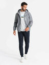 Ombre Clothing Leichte, mit Fleece gefütterte Herren-Sportjacke Ombre Clothing
