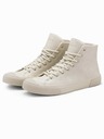 Ombre Clothing High-Top-Sneaker mit Gummispitze für Herren Ombre Clothing