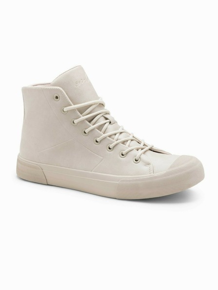 Ombre Clothing High-Top-Sneaker mit Gummispitze für Herren Ombre Clothing