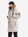 Ombre Clothing Lange Herren-Parka-Jacke mit Kapuze Ombre Clothing
