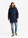 Ombre Clothing Lange Herren-Parka-Jacke mit Kapuze Ombre Clothing