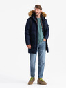 Ombre Clothing Lange Herren-Parka-Jacke mit Kapuze Ombre Clothing