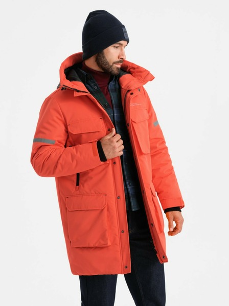 Ombre Clothing Isolierte lange Herrenjacke Ombre Kleidung