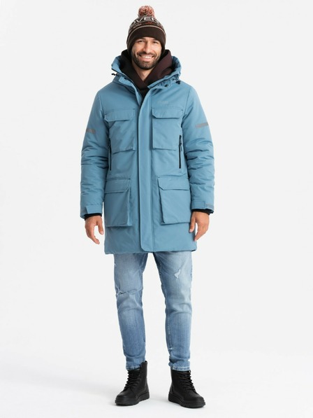 Ombre Clothing Isolierte lange Herrenjacke Ombre Kleidung