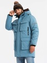 Ombre Clothing Isolierte lange Herrenjacke Ombre Kleidung