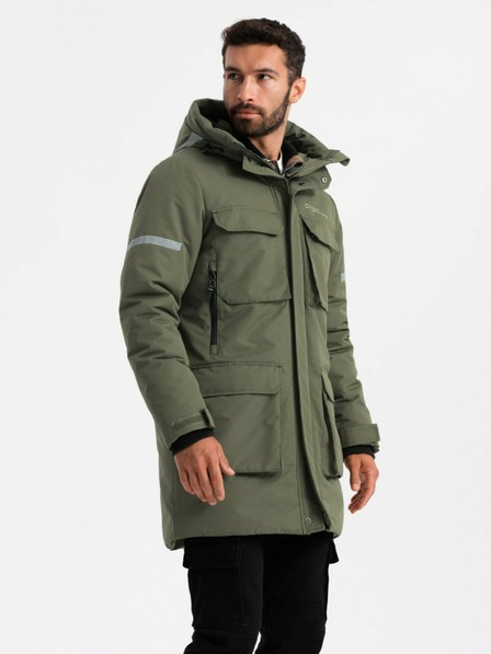 Ombre Clothing Isolierte lange Herrenjacke Ombre Kleidung