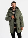 Ombre Clothing Isolierte lange Herrenjacke Ombre Kleidung