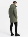 Ombre Clothing Isolierte lange Herrenjacke Ombre Kleidung