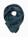Ombre Clothing Gestrickter zweifarbig gestreifter Herrenschal dunkelblau Ombre Clothing