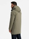 Ombre Clothing Klassische lange Herren-Parka-Jacke oliv Ombre Clothing
