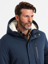 Ombre Clothing Lange Parka-Jacke für Herren Ombre Clothing