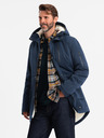 Ombre Clothing Lange Parka-Jacke für Herren Ombre Clothing