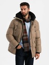 Ombre Clothing Lange Herrenjacke mit Taschen Ombre Clothing