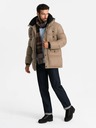 Ombre Clothing Lange Herrenjacke mit Taschen Ombre Clothing