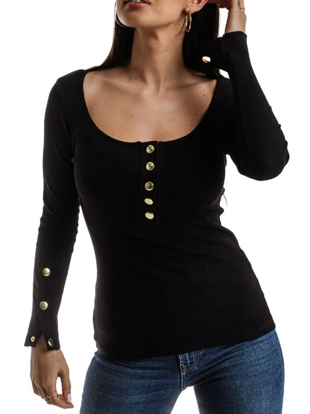 Edoti EDOTI Damen Bluse mit langen Ärmeln