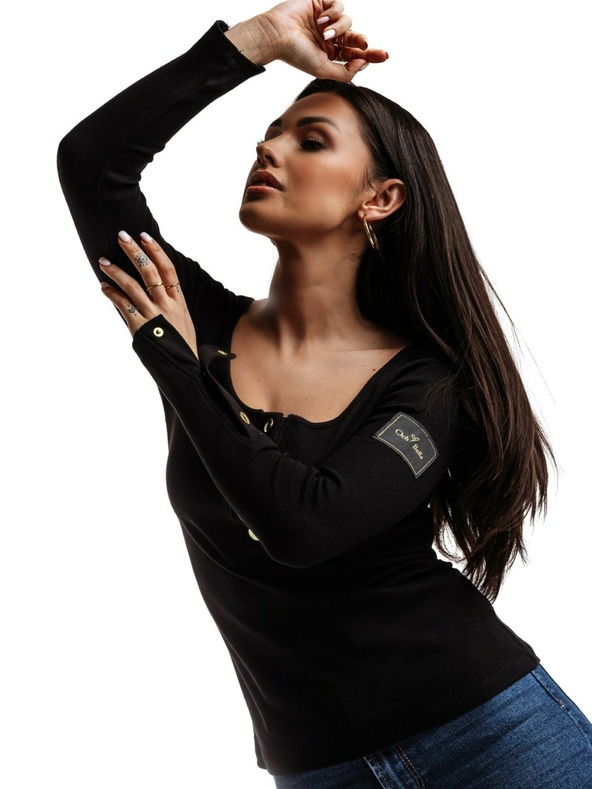 Edoti EDOTI Damen Bluse mit langen Ärmeln