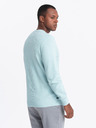 Ombre Clothing Herren Melange Strukturierter Strickpullover Mint Ombre Kleidung