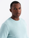 Ombre Clothing Herren Melange Strukturierter Strickpullover Mint Ombre Kleidung