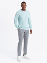 Ombre Clothing Herren Melange Strukturierter Strickpullover Mint Ombre Kleidung