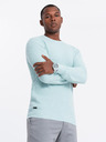 Ombre Clothing Herren Melange Strukturierter Strickpullover Mint Ombre Kleidung