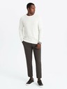 Ombre Clothing Herren Raglan-Pullover mit gerippten Ärmeln Weiß Ombre Kleidung