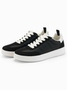 Ombre Clothing Herren Old-School-Sneaker mit dicken Sohlen Schwarz Ombre Clothing