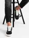 Ombre Clothing Herren Old-School-Sneaker mit dicken Sohlen Schwarz Ombre Clothing