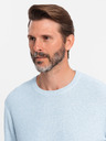 Ombre Clothing Herren Melange strukturierter Strickpullover blau Ombre Kleidung