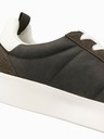 Ombre Clothing Herren Oldschool Turnschuhe mit dicken Sohlen Dunkelbraun Ombre Kleidung