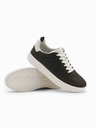 Ombre Clothing Herren Oldschool Turnschuhe mit dicken Sohlen Dunkelbraun Ombre Kleidung
