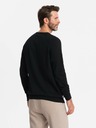 Ombre Clothing Herren Raglan-Pullover mit gerippten Ärmeln Schwarz Ombre Kleidung