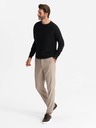 Ombre Clothing Herren Raglan-Pullover mit gerippten Ärmeln Schwarz Ombre Kleidung