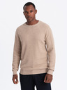 Ombre Clothing Herren Melange strukturierter Strickpullover sand Ombre Kleidung