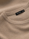 Ombre Clothing Herren Melange strukturierter Strickpullover sand Ombre Kleidung