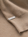 Ombre Clothing Herren Melange strukturierter Strickpullover sand Ombre Kleidung