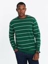 Ombre Clothing Herren Pullover mit Querstreifen grün Ombre Clothing