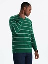 Ombre Clothing Herren Pullover mit Querstreifen grün Ombre Clothing