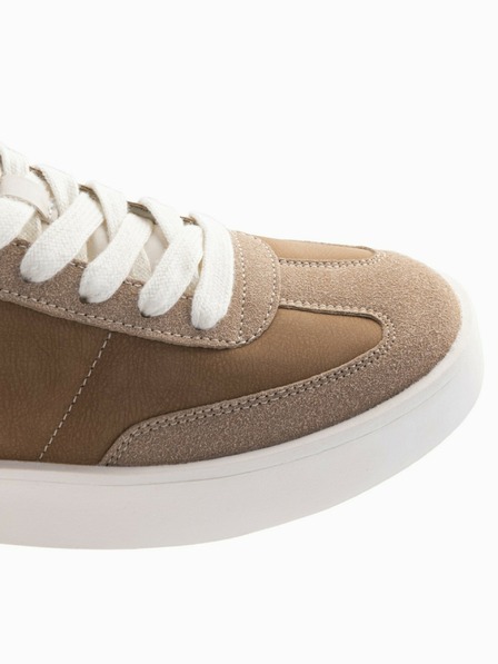 Ombre Clothing Oldschool Herren Sneaker mit dicken Sohlen hellbraun Ombre Kleidung