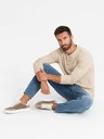 Ombre Clothing Oldschool Herren Sneaker mit dicken Sohlen hellbraun Ombre Kleidung