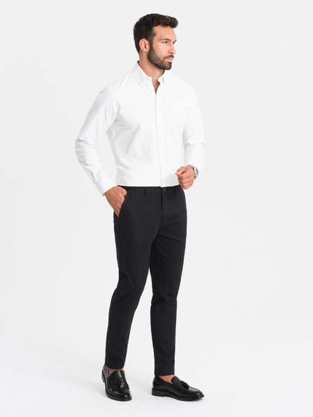 Ombre Clothing Herren-Chinohose REGULAR FIT schwarz Ombre-Kleidung