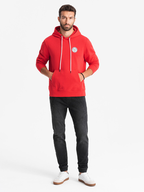 Ombre Clothing Herren-Jeans-Trainingshose mit asymmetrischen Nähten schwarz Ombre Clothing