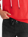 Ombre Clothing Herren-Jeans-Trainingshose mit asymmetrischen Nähten schwarz Ombre Clothing