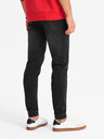 Ombre Clothing Herren-Jeans-Trainingshose mit asymmetrischen Nähten schwarz Ombre Clothing