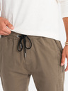 Ombre Clothing Herren Strick-Sweatpants mit Bundfalten dunkelbraun Ombre Clothing