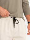 Ombre Clothing Herren Strick-Sweatpants mit Cargotaschen creme Ombre Clothing